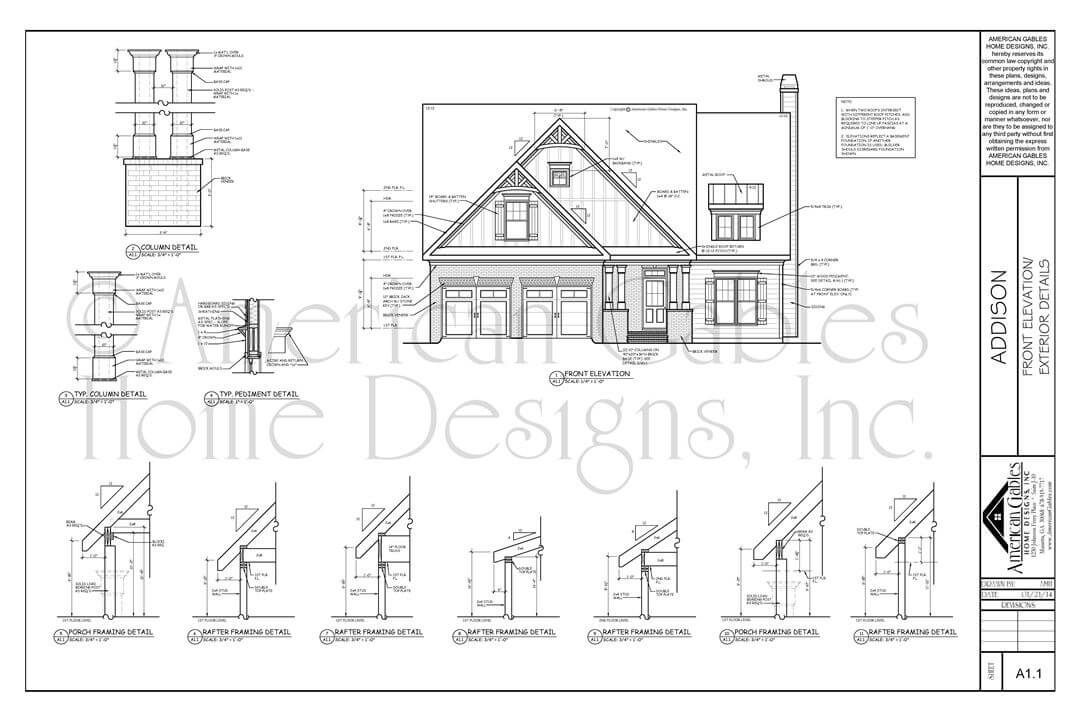  House  Plan  Examples American Gables Home  Designs