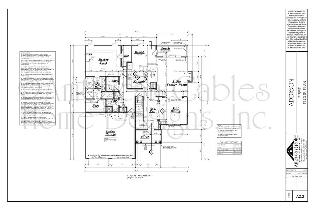 House Plan Examples American Gables Home Designs