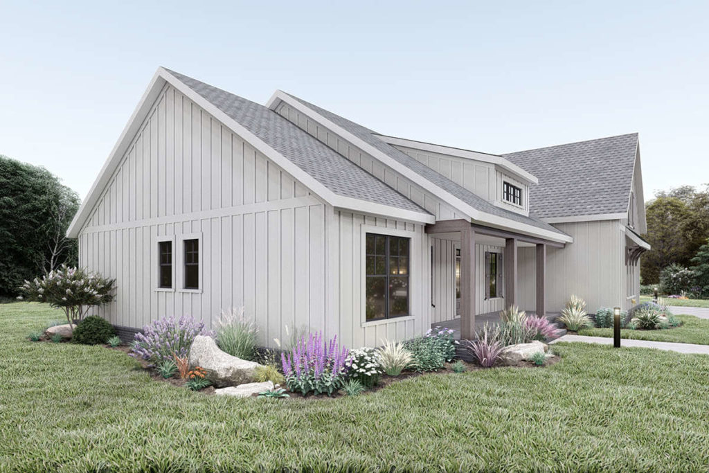 Farmhouse Plan: 2068 square feet, 3 bedrooms, 2 bathrooms, Emily