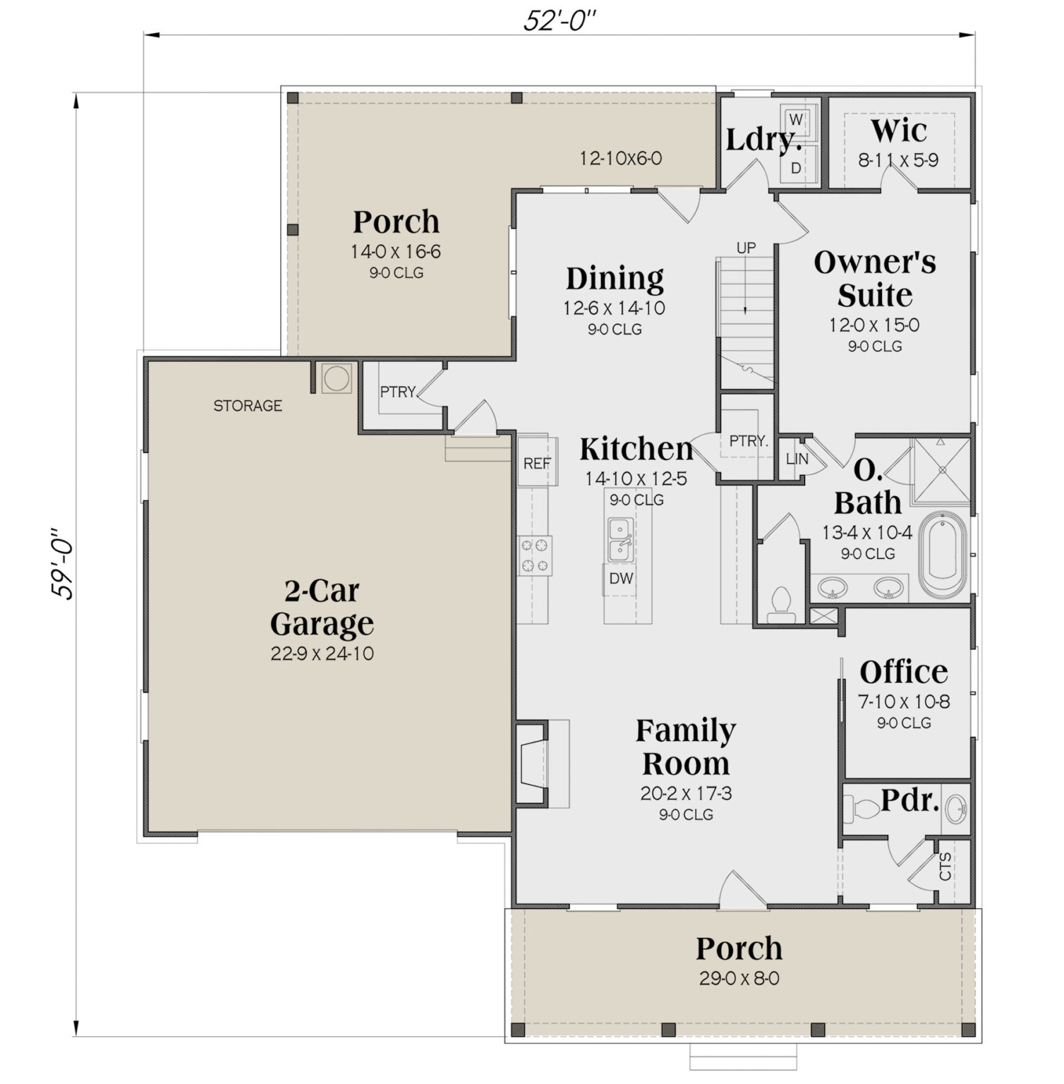 Country Plan: 2138 square feet, 3 bedrooms, 2 bathrooms, Greenville