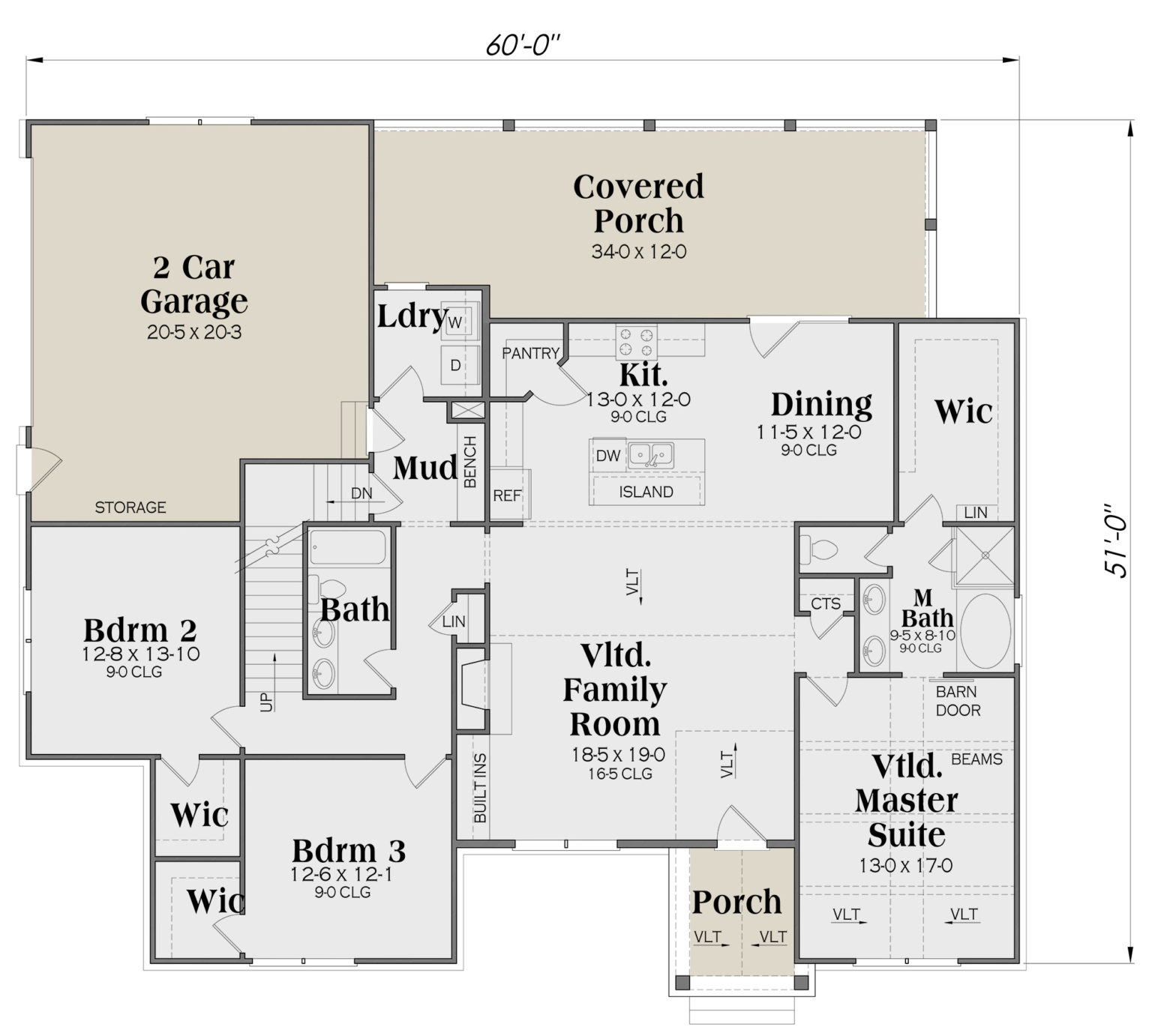 Country Plan: 1865 square feet, 3 bedrooms, 2 bathrooms, Monroe